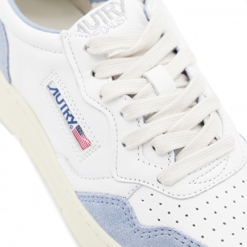 WHITE AND BLUE SNEAKERS