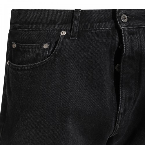 BLACK COTTON JEANS