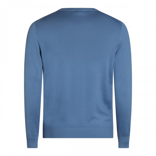 LIGHT BLUE COTTON KNITWEAR