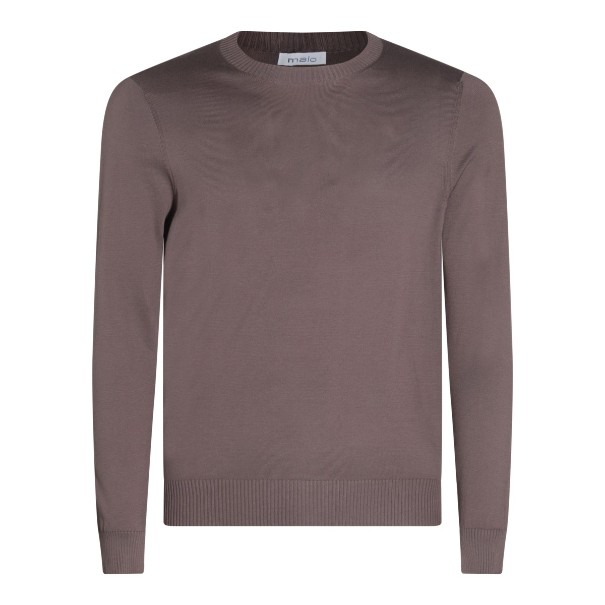 BROWN COTON KNITWEAR