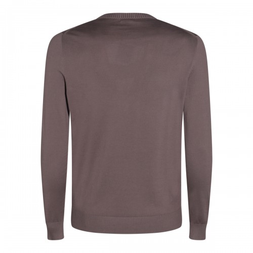 BROWN COTON KNITWEAR