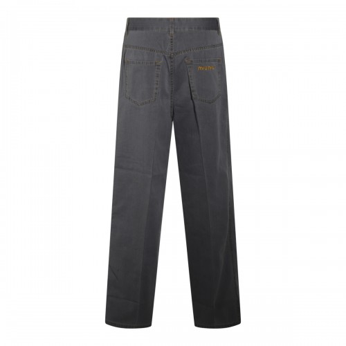 GREY COTTON DENIM JEANS 2