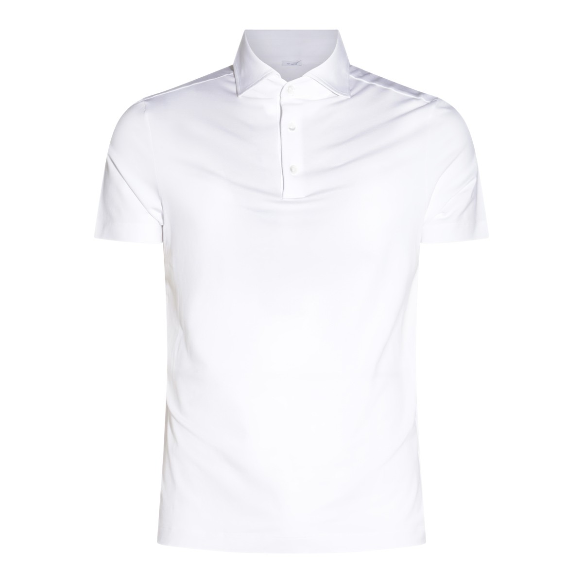 WHITE COTTON POLO SHIRT