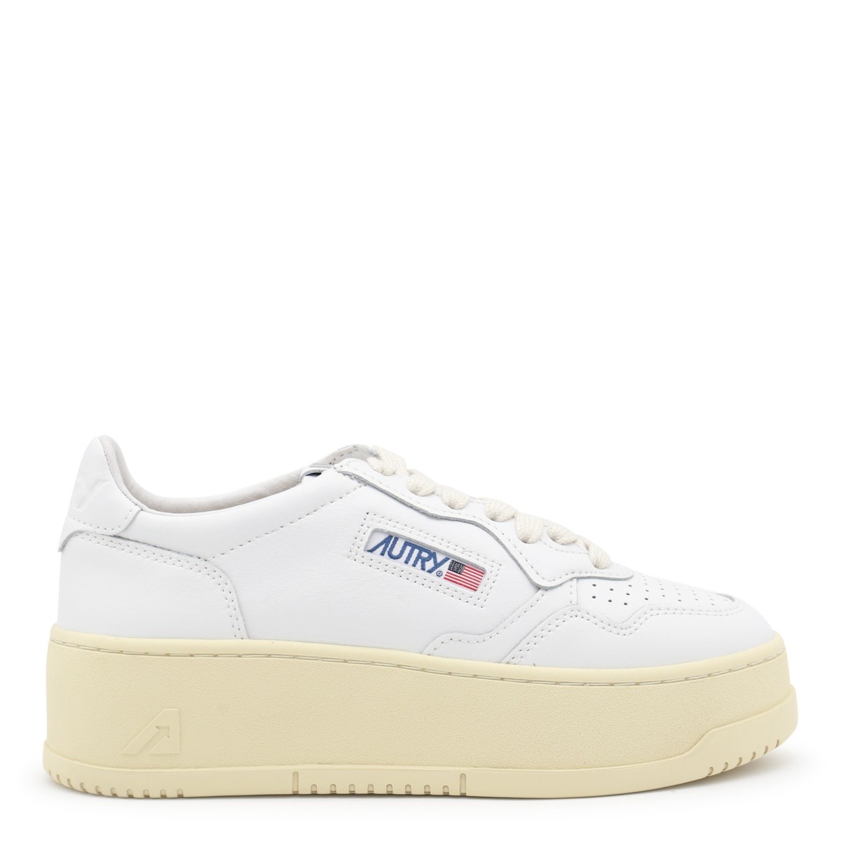 WHITE LEATHER SNEAKERS