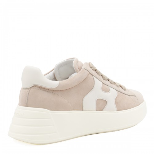 BEIGE LEATHER SNEAKERS