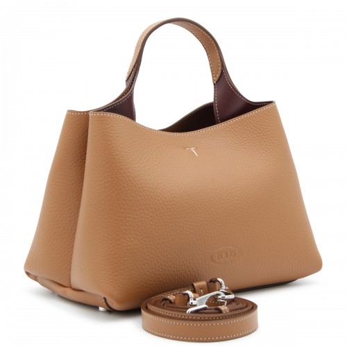 BROWN LEATHER TOTE BAG