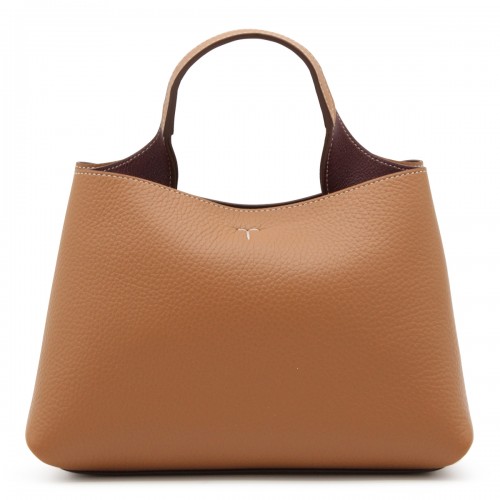 BROWN LEATHER TOTE BAG