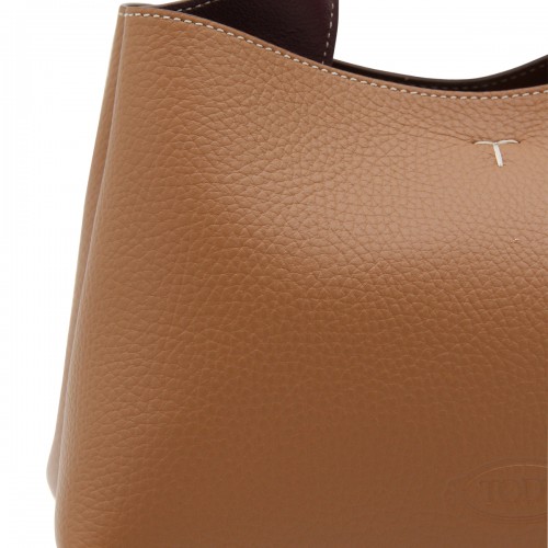 BROWN LEATHER TOTE BAG