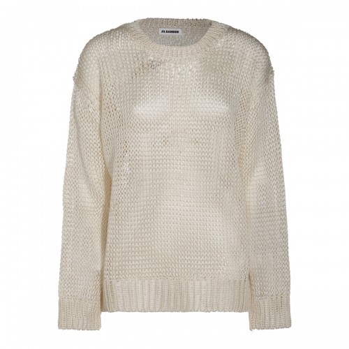 BEIGE SILK KNITWEAR