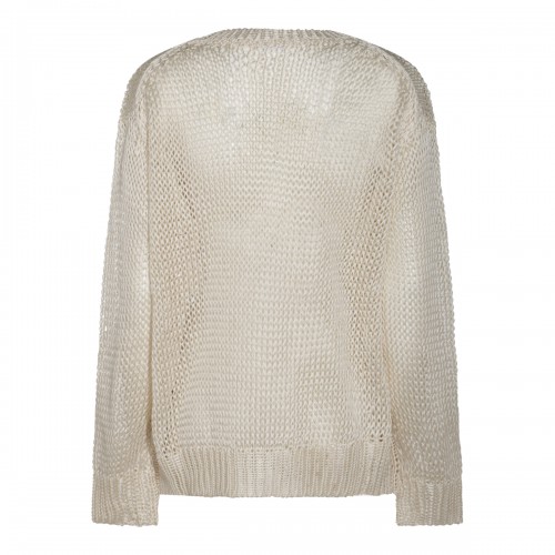 BEIGE SILK KNITWEAR