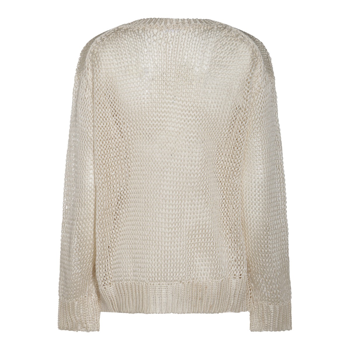 BEIGE SILK KNITWEAR