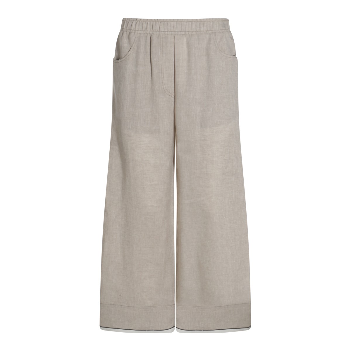 BEIGE LINEN PANTS