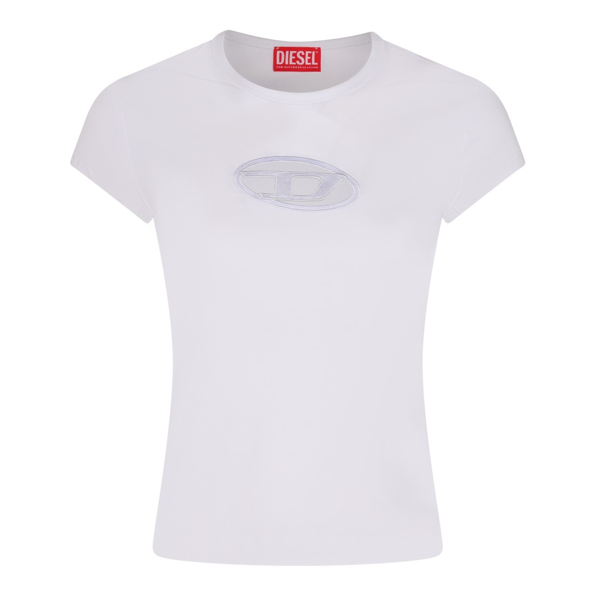 WHITE COTTON T-SHIRT