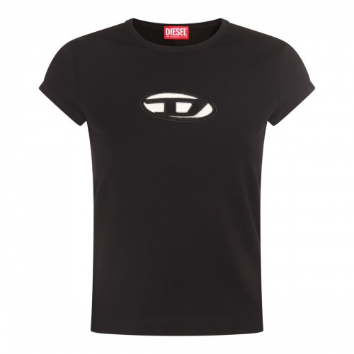 BLACK COTTON T-SHIRT