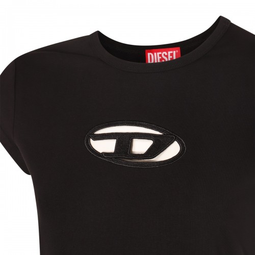 BLACK COTTON T-SHIRT