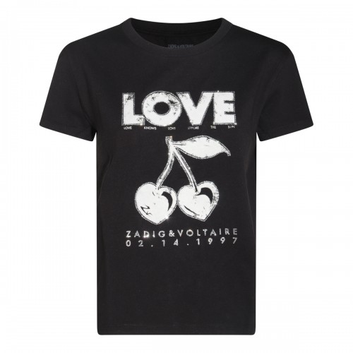 BLACK COTTON T-SHIRT