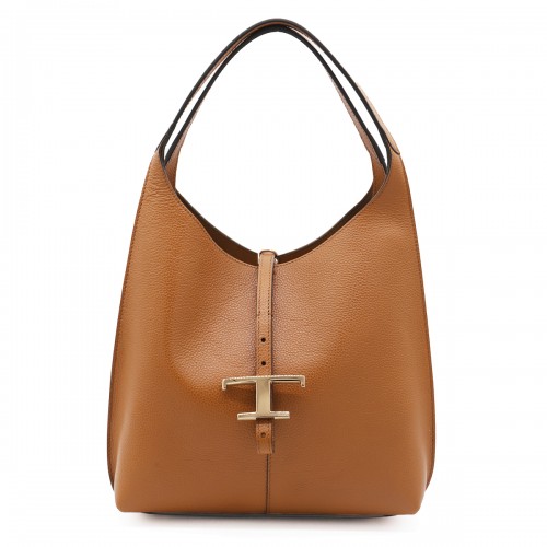 BROWN LEATHER SHOULDER BAG