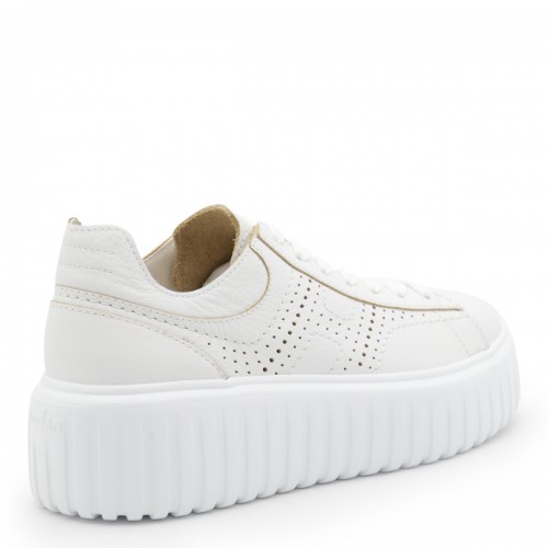 WHITE LEATHER SNEAKERS