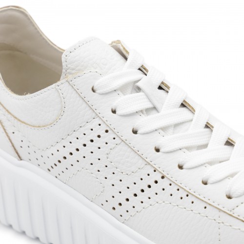 WHITE LEATHER SNEAKERS