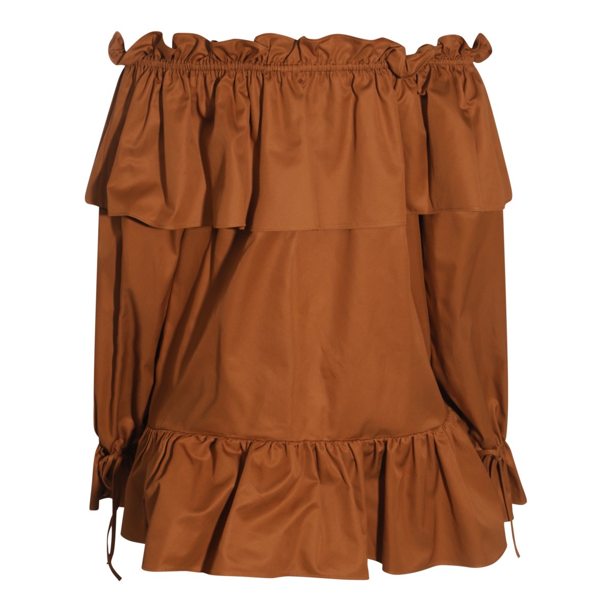 BROWN COTTON DRESS BROWN COTTON DRESS