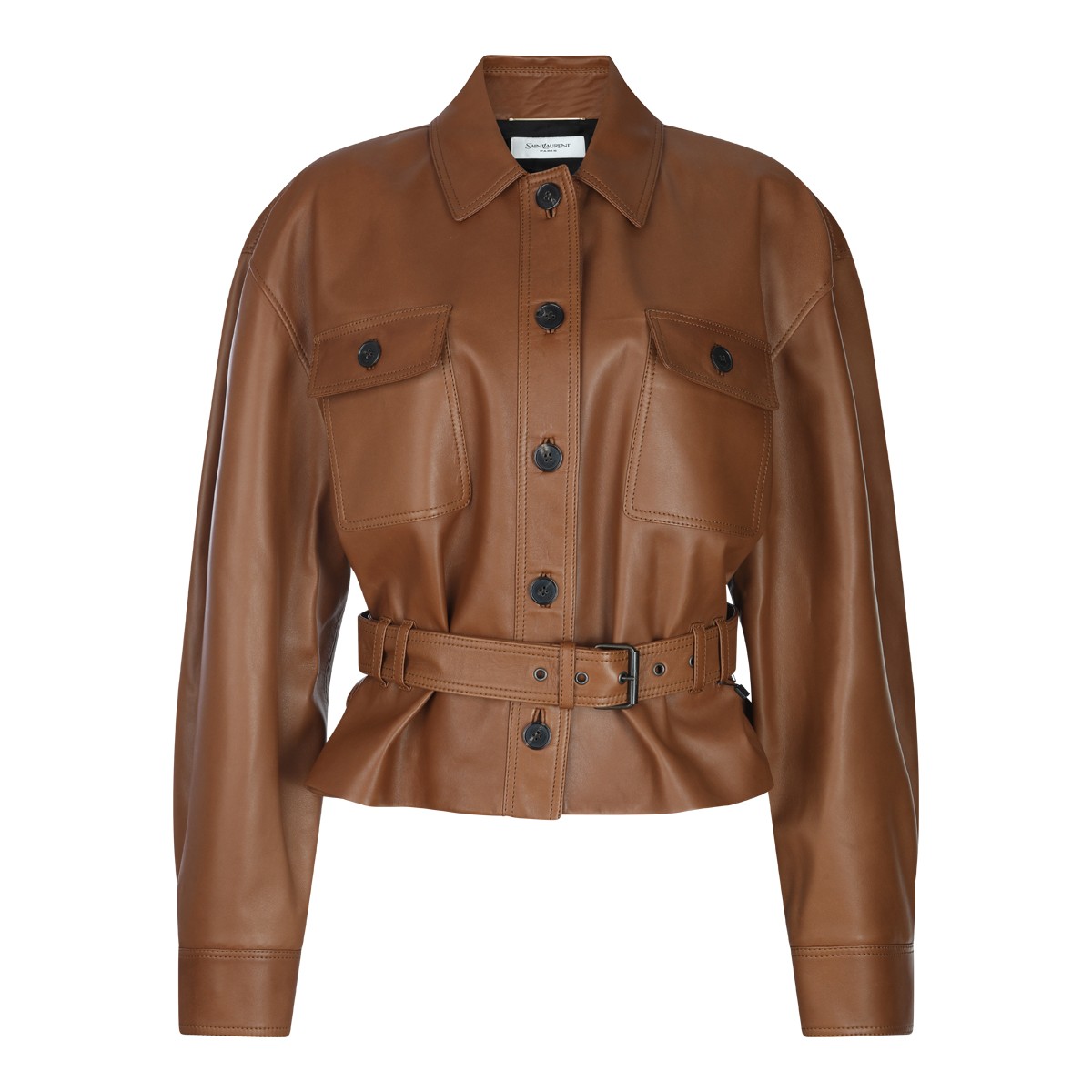 BROWN LEATHER JACKET