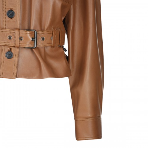 BROWN LEATHER JACKET