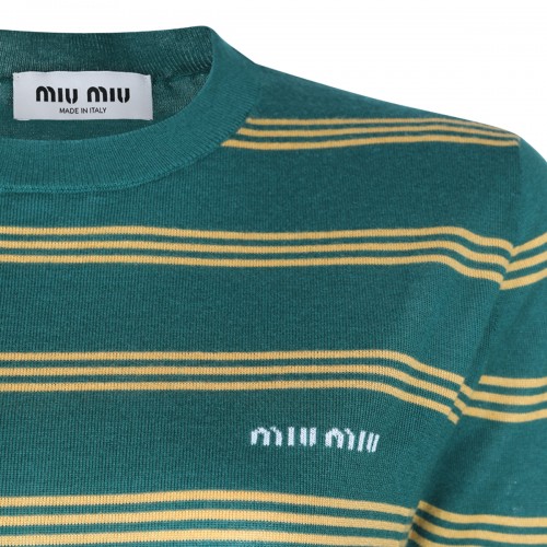 GREEN WOOL KNITWEAR