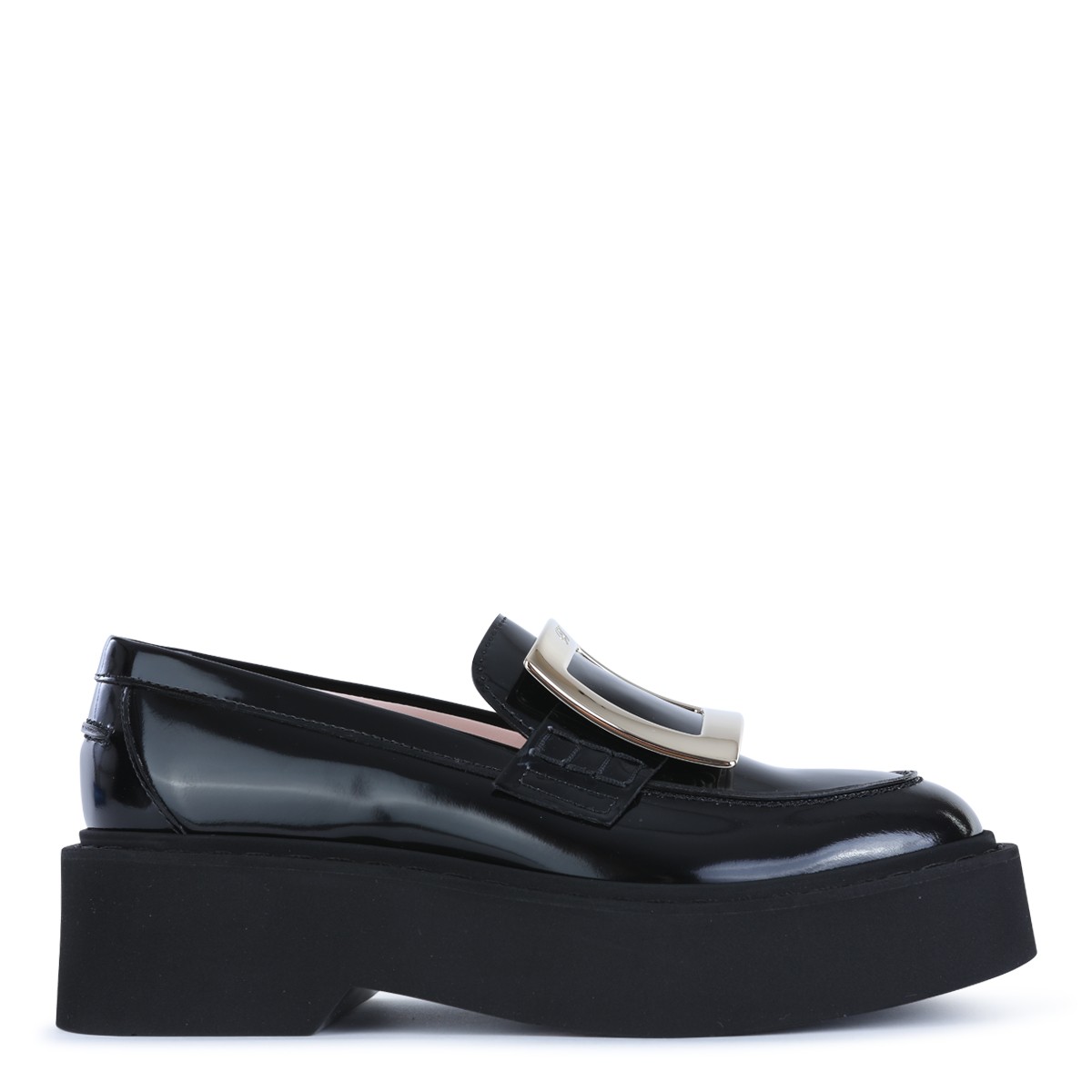 BLACK LEATHER LOAFERS