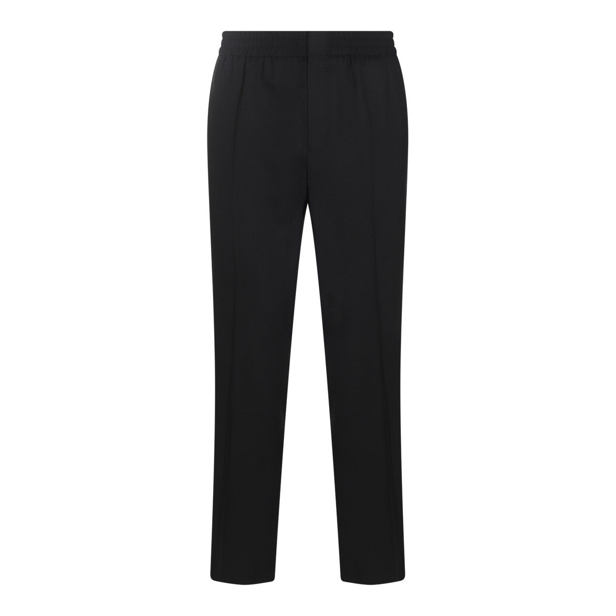 BLACK WOOL TROUSERS