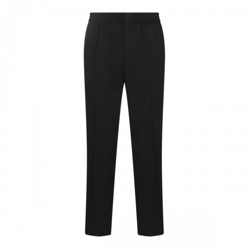 BLACK WOOL TROUSERS