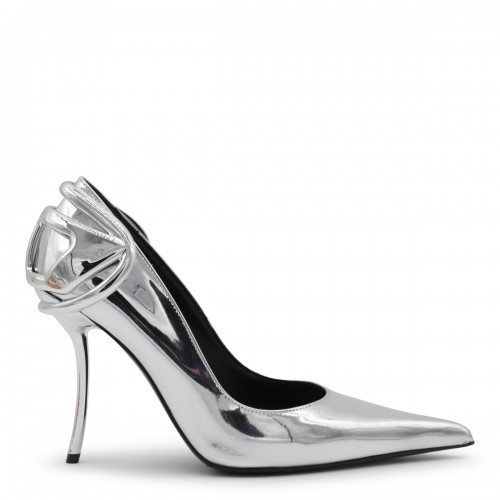 SILVER PUMPS