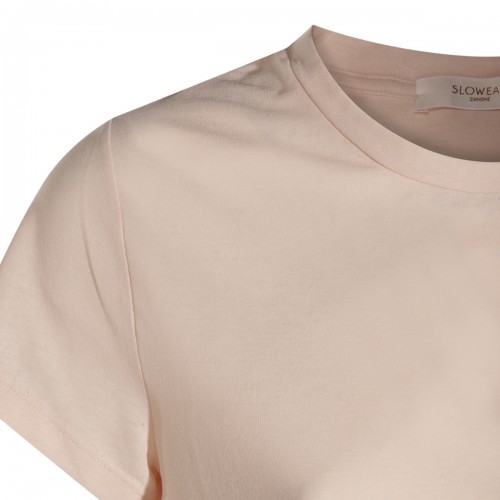 BEIGE COTTON T-SHIRT