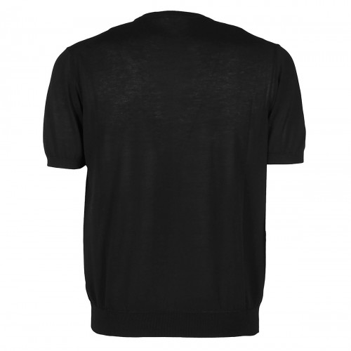 BLACK COTTON T-SHIRT