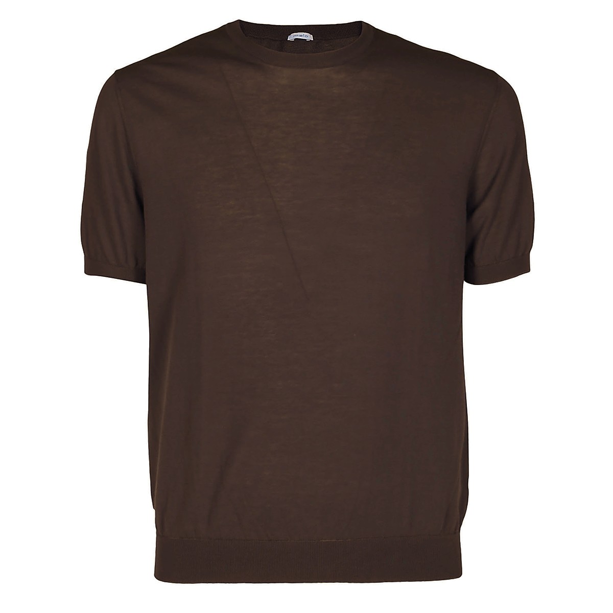 BROWN COTTON T-SHIRT