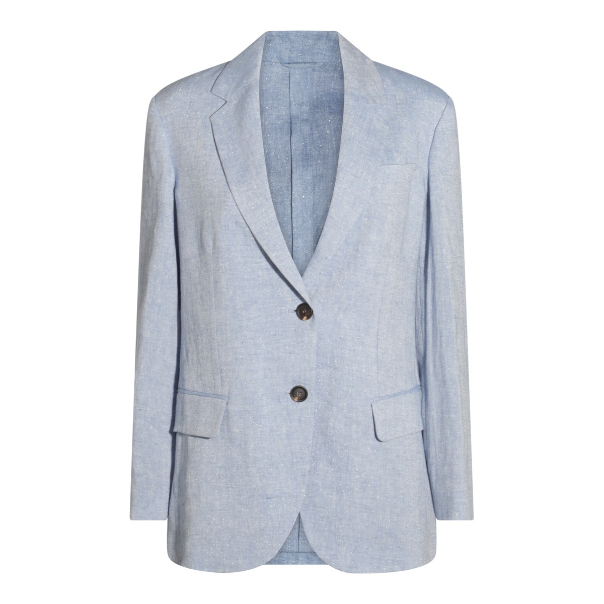 LIGHT BLUE COTTON BLAZER