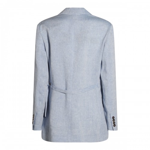 LIGHT BLUE COTTON BLAZER