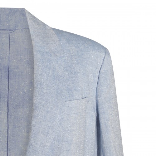 LIGHT BLUE COTTON BLAZER