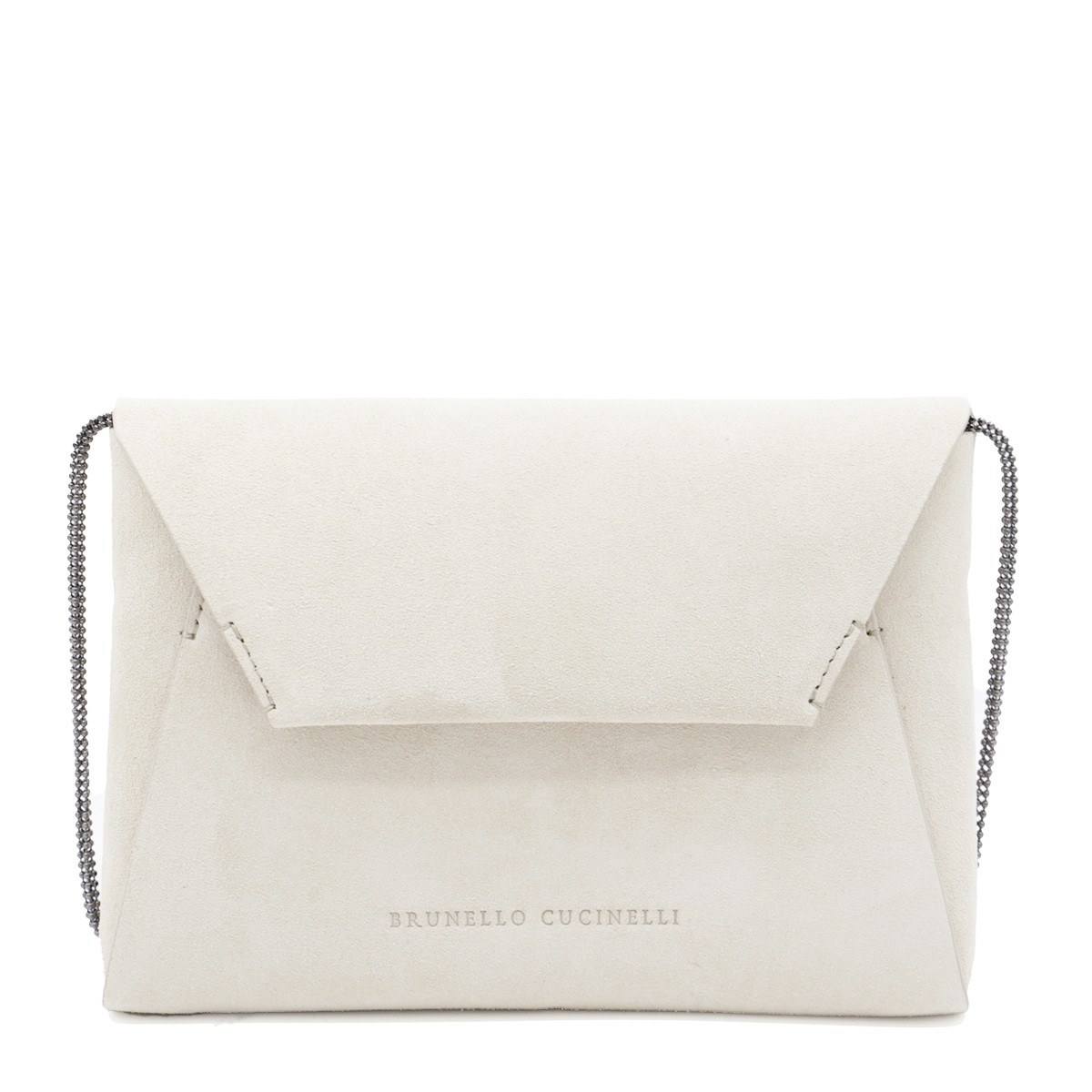 WHITE LEATHER CROSSBODY BAG