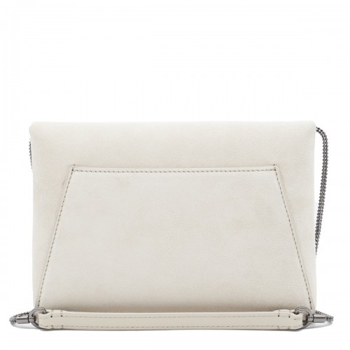 WHITE LEATHER CROSSBODY BAG