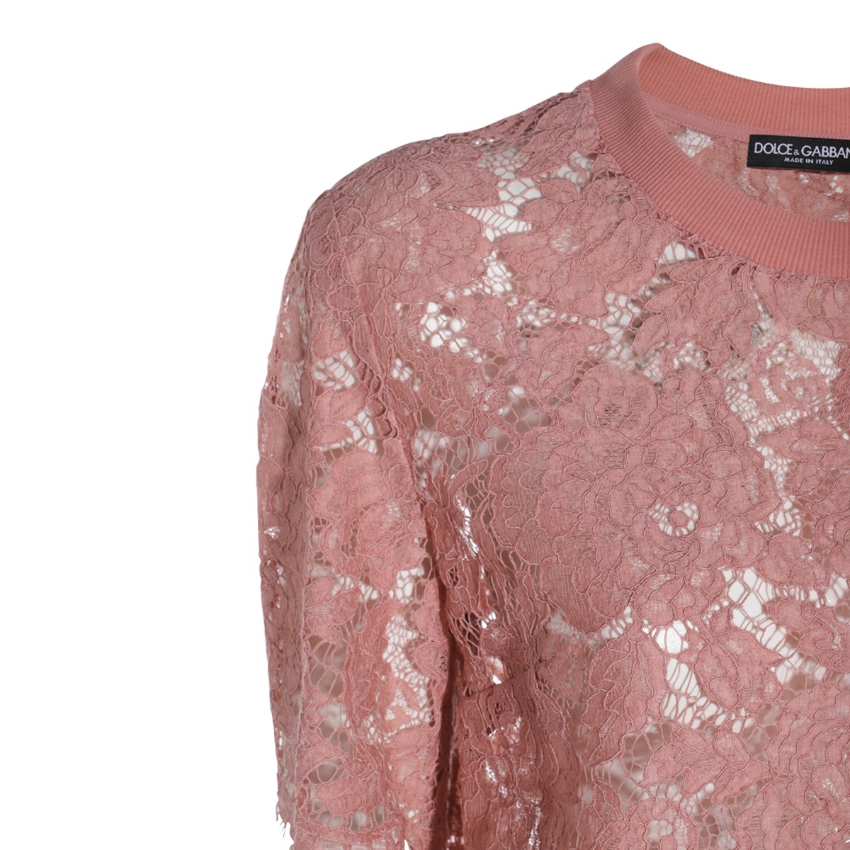 POWDER PINK COTTON BLEND TOP