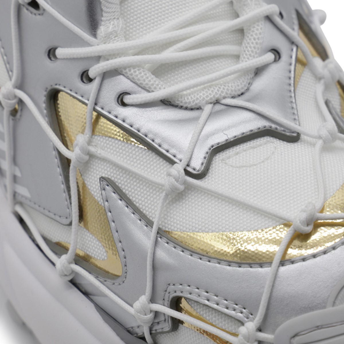 WHITE, GREY AND GOLD-TONE CANVAS... WHITE, GREY AND GOLD-TONE CANVAS...