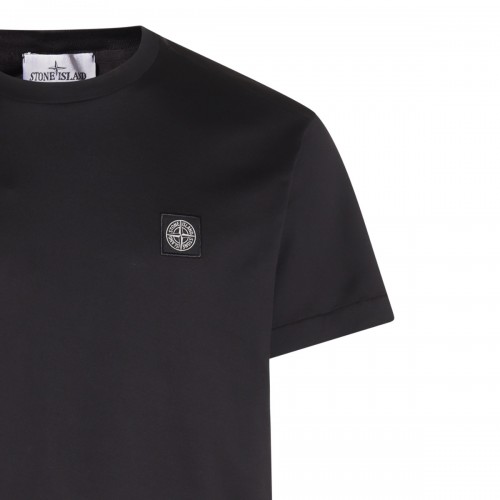 BLACK COTTON T-SHIRT