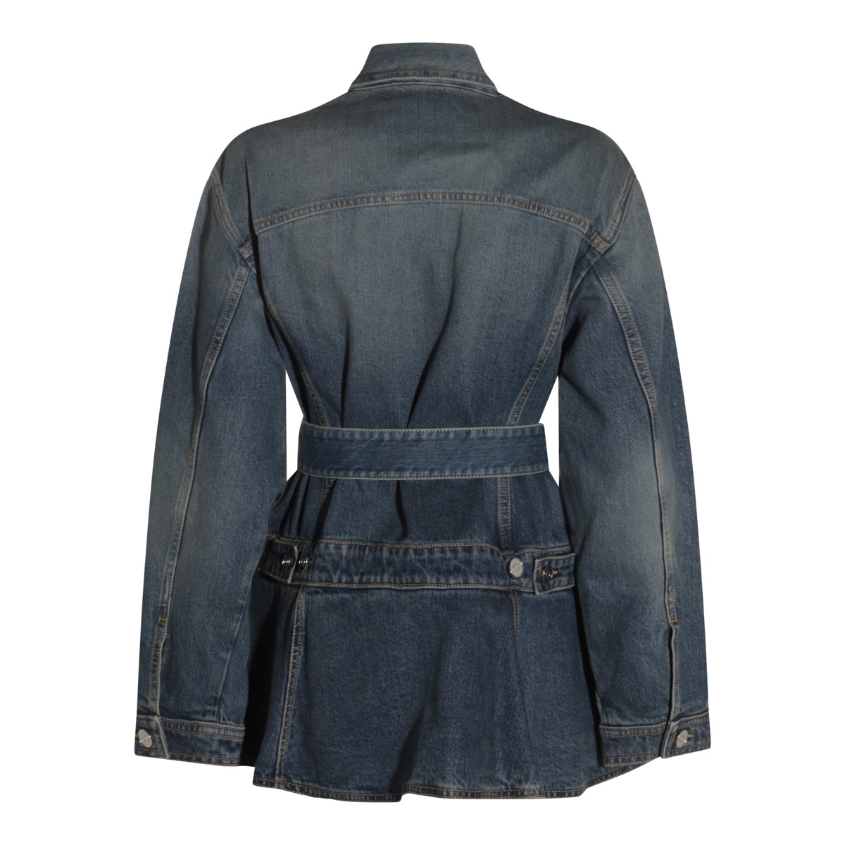 DARK BLUE COTTON DENIM JACKET DARK BLUE COTTON DENIM JACKET