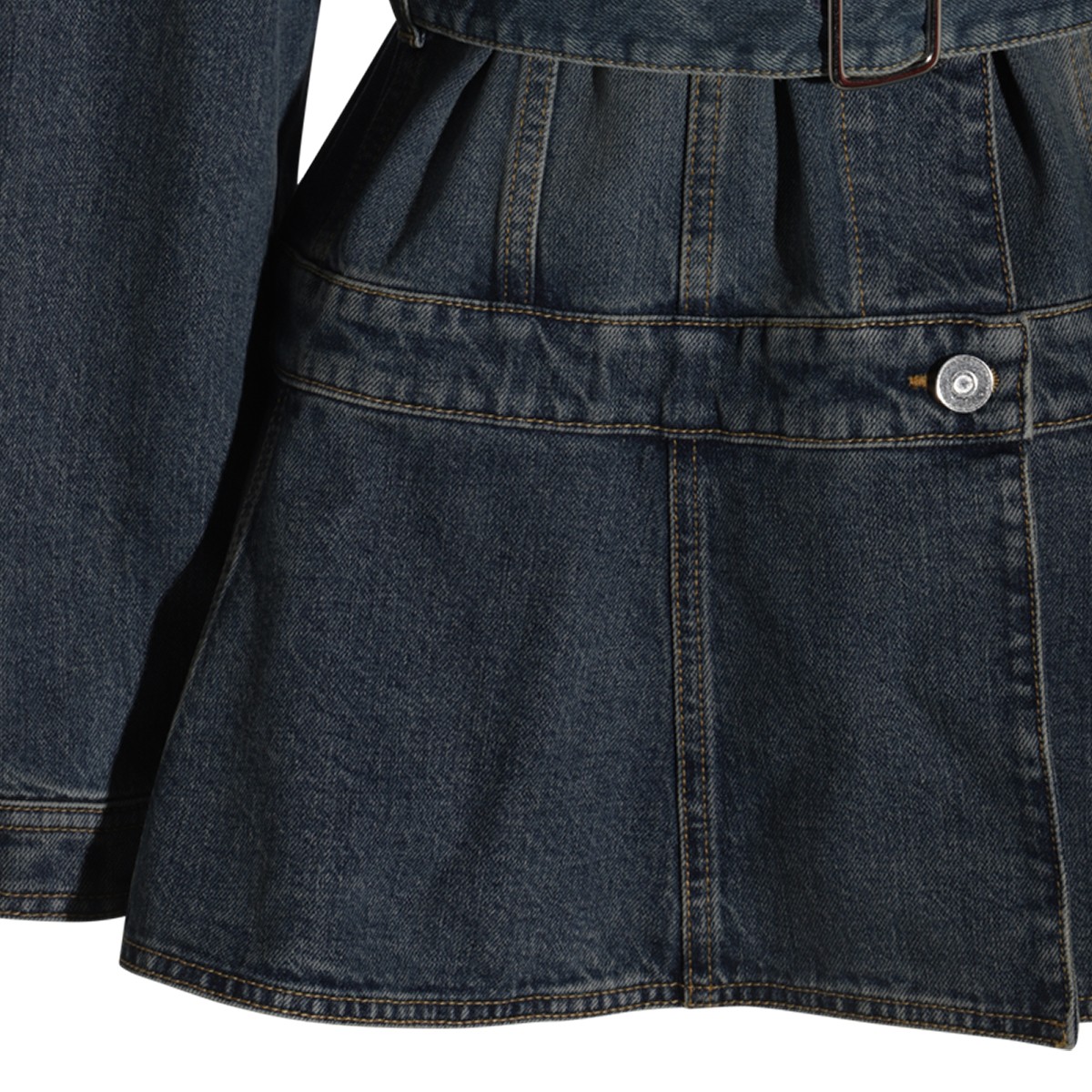 DARK BLUE COTTON DENIM JACKET DARK BLUE COTTON DENIM JACKET