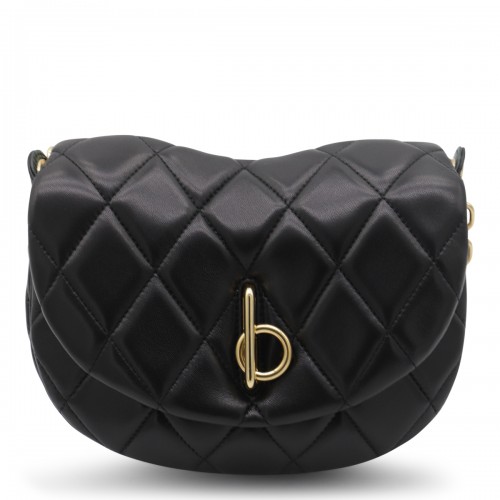 BLACK LEATHER CHAIN ROCKING...