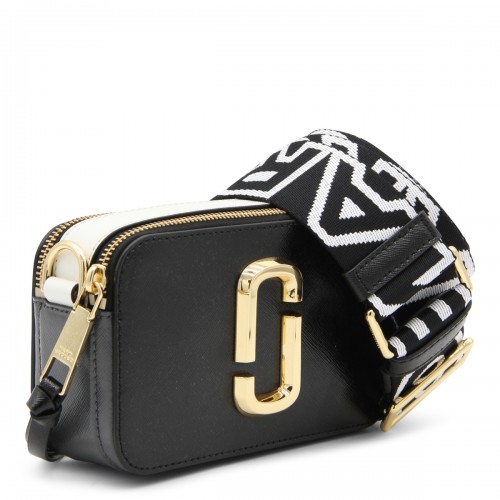 BLACK LEATHER THE SNAPSHOT CROSSBODY BAG