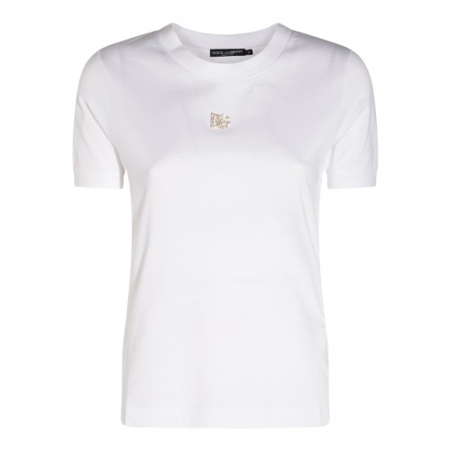 WHITE COTTON T-SHIRT