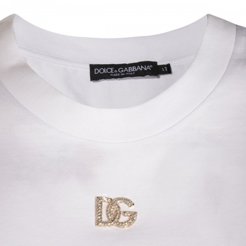 WHITE COTTON T-SHIRT