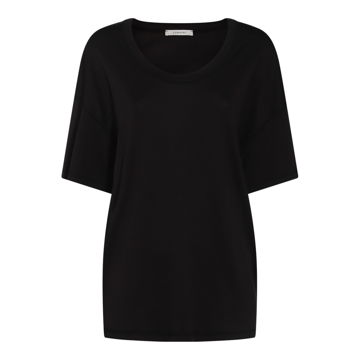 BLACK COTTON T-SHIRT