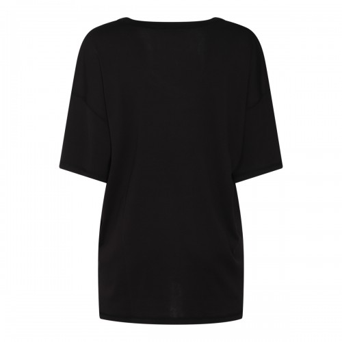 BLACK COTTON T-SHIRT